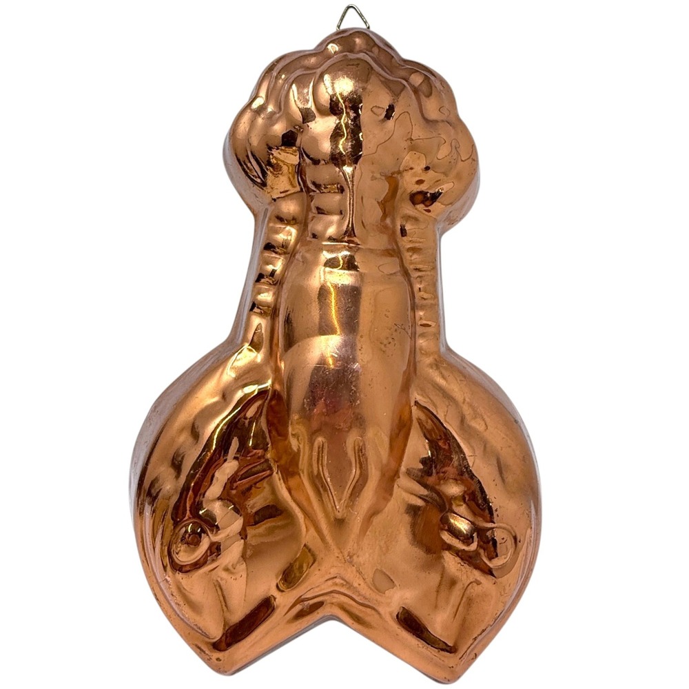 Unbranded Lobster Mold Kitchen Decor OS Copper Good Vintage Nautical Metal